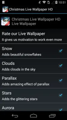 CHRISTMAS LWP HD FREE android App screenshot 1